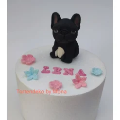 Tortendeko Tortentopper Zuckerfigur Geburtstag Französische Bulldogge