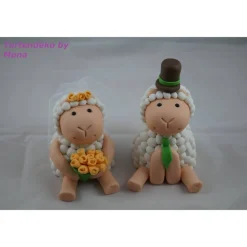 Tortendeko TortentopperTortendeko Fondant Tortenfigur Hochzeit Brautpaar