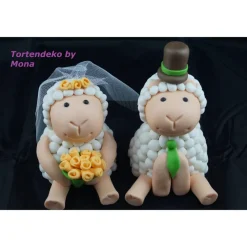 Tortendeko TortentopperTortendeko Fondant Tortenfigur Hochzeit Brautpaar