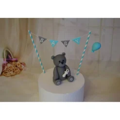 Tortendeko TortentopperTortenaufleger Fondant Zuckerfigur Geburt , Taufe