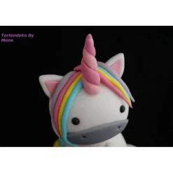 Tortendeko TortentopperTortenaufleger Fondant Zuckerfigur  Einhorn