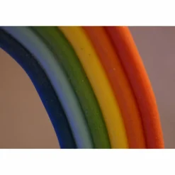 Tortendeko TortentopperTortenaufleger Fondantfigur  Zuckerfigur Einhorn mit Regenbogen