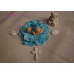 Tortendeko TortentopperTortenaufleger Fondant Zuckerfigur Baby,Taufe