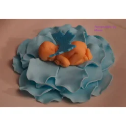 Tortendeko TortentopperTortenaufleger Fondant Zuckerfigur Baby,Taufe