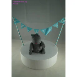 Tortendeko TortentopperTortenaufleger Fondant Zuckerfigur Geburt , Taufe