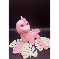 Tortendekoration aus Fondant, Fondant Dinosaurier, Geburtstagsdeko Dino
