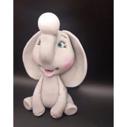 Tortendekoration aus Fondant, Elefant Caketopper, Geburtstagsdekoration