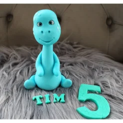 Tortendekoration Dino, Fondant Dino, Deko Teddy