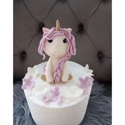 Tortendekoration Einhorn, Fondant Figuren Einhorn,