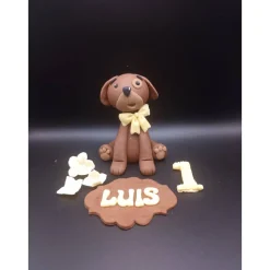 Tortendekoration Hund, Fondant Figur Hund,