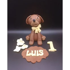 Tortendekoration Hund, Fondant Figur Hund,
