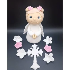 Tortendekoration Taufe, Engel Tortendekorationen, Fondant Figur Taufe, Tauf dekoration, Tierfiguren, Zuckerfiguren,