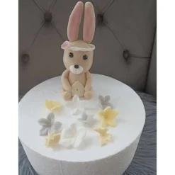 Tortendekoration Waldtiere, Fondant Figuren Hase,