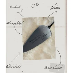 Tortenheber Edelstahl Liebe
