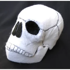 Totenkopf aus Filz handgenäht, Halloween Deko, Voodoo