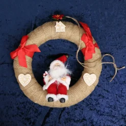 Tür Kranz mit Weihnachtsmann