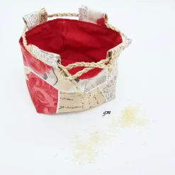 Traditionelle japanische Reistasche Unikat – Vielseitiges Utensilo & Projekttasche waschbar