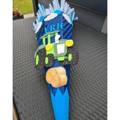 Traktor Schultüte Zuckertüte als DIY Set oder in handarbeit hergestellt-personalisiert, individ