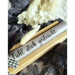 Trauerkerze mit Holzbox – Erinnerungslicht & Geschenkset zur Beileidsbekundung | Geschenk für Trauernde  Handgemacht