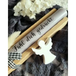 Trauerkerze mit Holzbox – Erinnerungslicht & Geschenkset zur Beileidsbekundung | Geschenk für Trauernde  Handgemacht