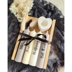 Trauerkerzen Set Nimm dir was du brauchst – Erinnerungslicht Beerdigung Trostlicht Geschenk