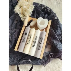 Trauerkerzen Set Nimm dir was du brauchst – Erinnerungslicht Beerdigung Trostlicht Geschenk