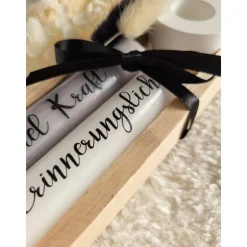 Trauerkerzen Set Nimm dir was du brauchst – Erinnerungslicht Beerdigung Trostlicht Geschenk