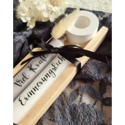 Trauerkerzen Set Nimm dir was du brauchst – Erinnerungslicht Beerdigung Trostlicht Geschenk