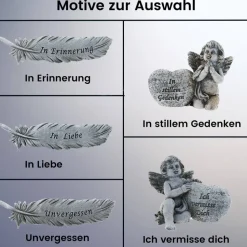 Trauerschale, Gedenklicht, Gedenkschale zur Erinnerung an einen geliebten Menschen mit Maxi-Teelicht