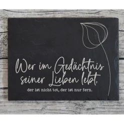 Trauerschild Grabschmuck Grabplatte Gedenkplatte