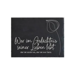 Trauerschild Grabschmuck Grabplatte Gedenkplatte