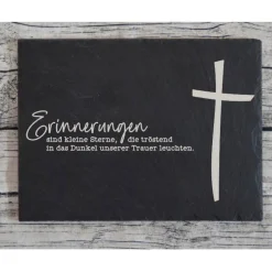 Trauerschild Grabschmuck Grabplatte Gedenkplatte