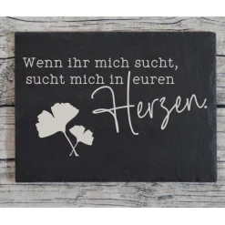 Trauerschild Grabschmuck Grabplatte Gedenkplatte