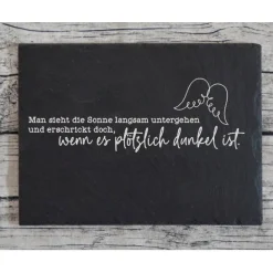 Trauerschild Grabschmuck Grabplatte Gedenkplatte