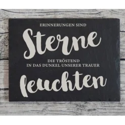 Trauerschild Grabschmuck Grabplatte Gedenkplatte