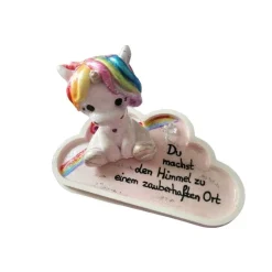 Trauerstein Einhorn auf der Wolke – Du wirst den Himmel jetzt verzaubern