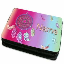 Traumfänger Federmäppchen inkl. Inhalt  mit Name / personalisierbar