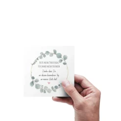 Trauzeugin Geschenk – Anker Armband mit Karte & Geschenkbox aus Edelstahl