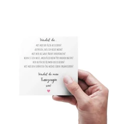 Trauzeugin Geschenk, Trauzeugin Armband mit Gravur Edelstahl, Heute meine Trauzeugin