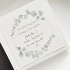 Trauzeugin Schwester Geschenk, Heute meine Trauzeugin für immer meine Schwester, Trauzeugin Armband Herz