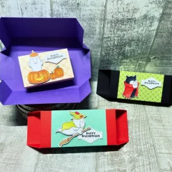Treat Box Halloween Verpackung Süßigkeiten Kinder Goodies Gastgeschenke Halloweenparty Geister Handmade Stampin‘ Up!