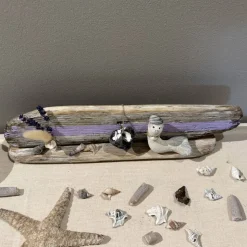 Treibholz Tisch Deko 39x9x4 cm – Maritime Shabby Chic Dekoration für Fensterbank & Regal