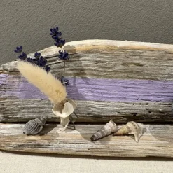 Treibholz Tisch Deko 39x9x4 cm – Maritime Shabby Chic Dekoration für Fensterbank & Regal