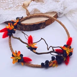 Türkranz aus Trockenblumen | Trockenblumenkranz für Haustür | Kranz für Wand | Abschiedsgeschenk Lehrerin | Blumenkranz