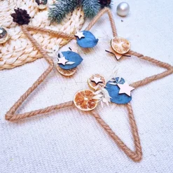 Türkranz aus Trockenblumen | Fensterdeko Winter | Weihnachtsdeko 2024 | Türkranz Advent | Adventszeit