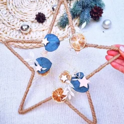 Türkranz aus Trockenblumen | Fensterdeko Winter | Weihnachtsdeko 2024 | Türkranz Advent | Adventszeit