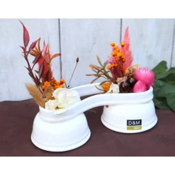 Trockenblumendeko Tischdeko Trockenblumengesteck Wohndeko