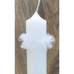 Tropfenfänger für Kerzen mit 4cm Durchschnitt. Kommunionkerzen, Taufkerzen oder Hochzeitskerzen