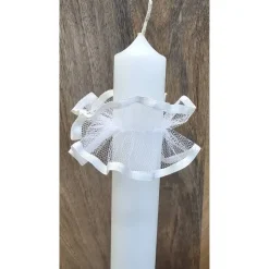 Tropfenfänger für Kerzen mit 4cm Durchschnitt. Kommunionkerzen, Taufkerzen oder Hochzeitskerzen