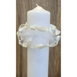 Tropfenfänger für Kerzen mit 6cm Durchschnitt. Kommunionkerzen, Taufkerzen oder Hochzeitskerzen.